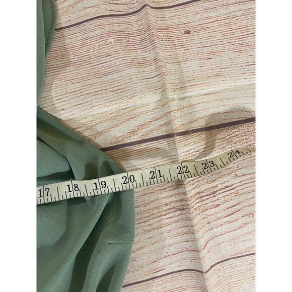 NWT Lulu's Women's Sage Flutter Sleeve Wrap Maxi Dress - Small - Picture 9 of 15